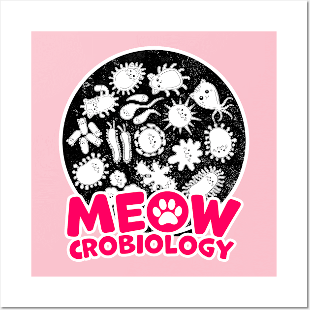 meowcrobiology Wall Art by FanaticTee